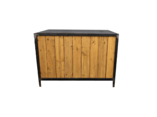 Comptoir en bois et en fer